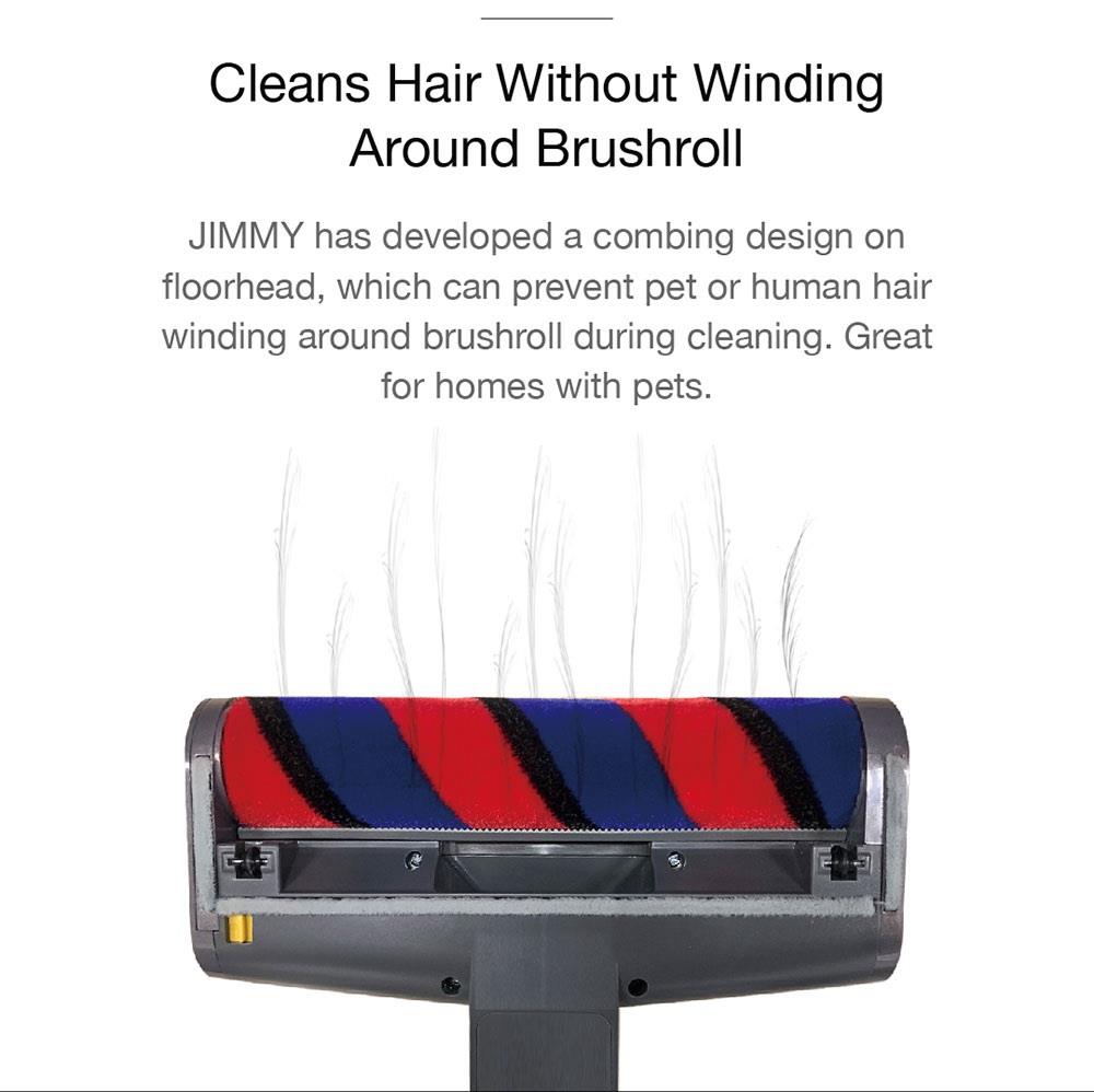 Refurbished Xiaomi JIMMY JV85 Pro Handheld Wireless Vacuum Cleaner 200AW 8pcsx2500mAh LED Disply Screen 70Mins Run Time - Purple