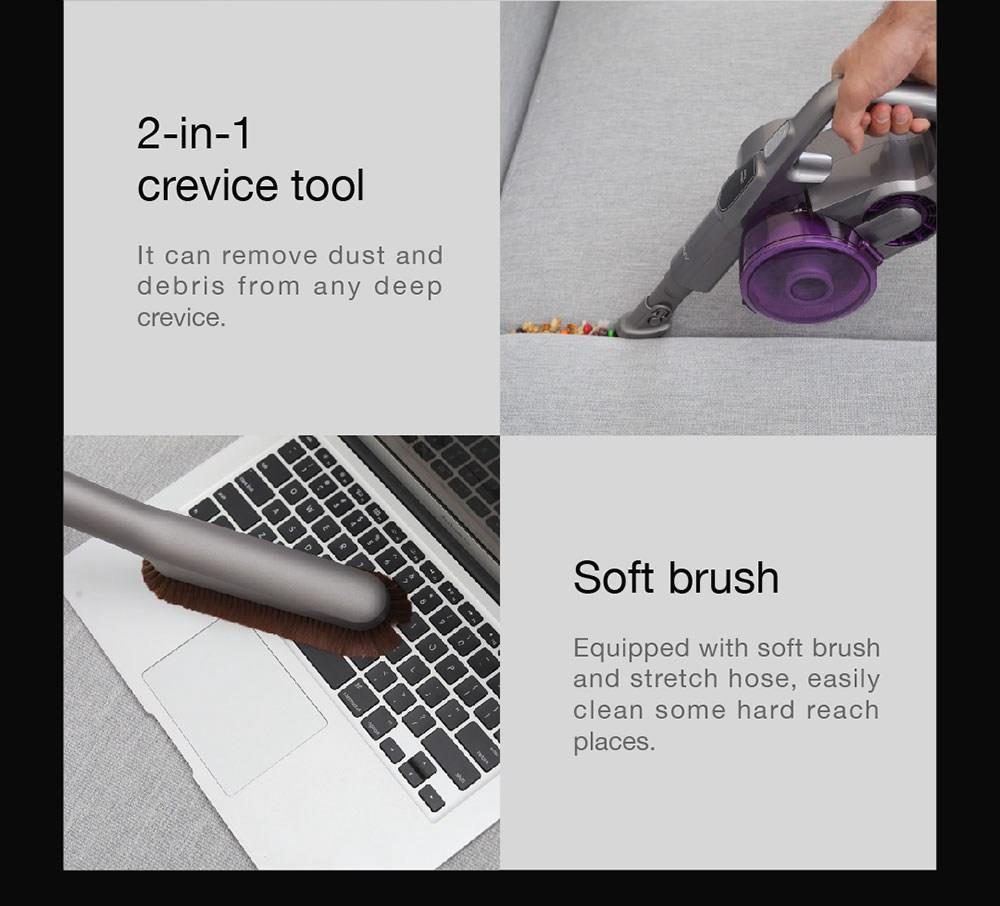 Refurbished Xiaomi JIMMY JV85 Pro Handheld Wireless Vacuum Cleaner 200AW 8pcsx2500mAh LED Disply Screen 70Mins Run Time - Purple