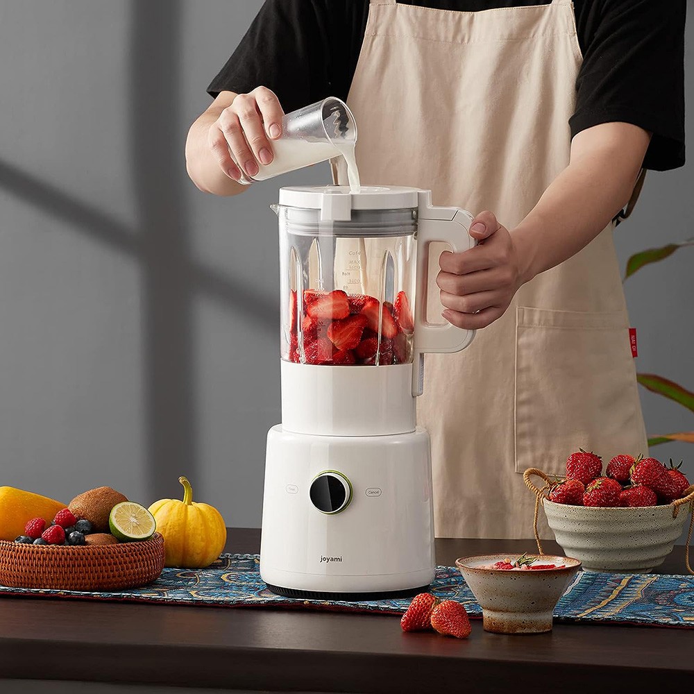 JOYAMI JDD01M Multifunctional Countertop Blender, 1.6L Capacity, 9 Speed, Hot & Cold Functions, Self-Cleaning Smart Stand Mixer, App Control, BPA-Free - White