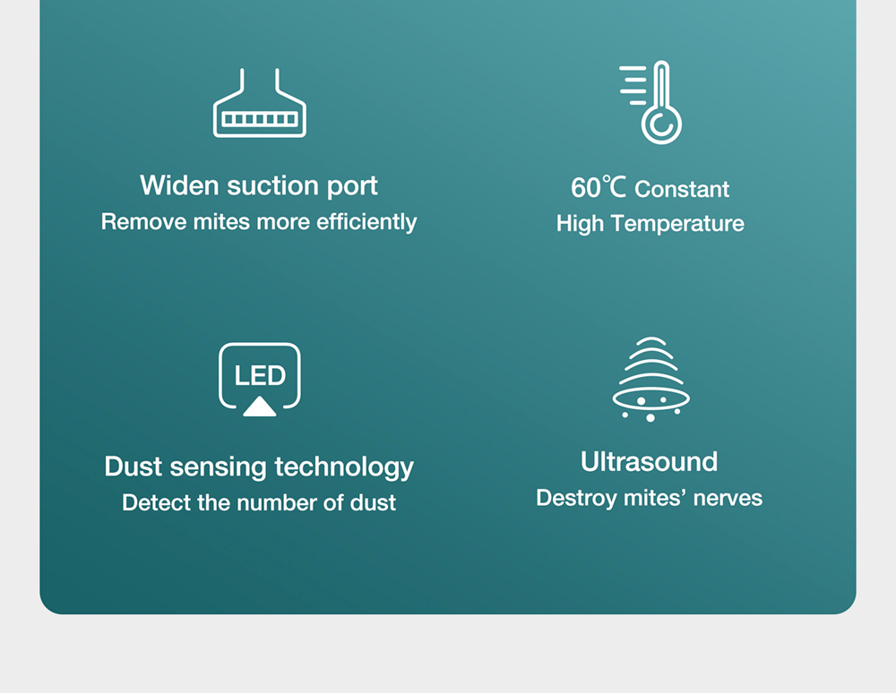 Refurbished JIMMY BX7 Pro Anti-Mite Vacuum Cleaner 700W Powerful Motor UV-C Sterilization Killing 99.99% Bacteria 60 Celsius Constant High-Temperature Intelligent Dust Recognition 3 Modes LED Display for Bed, Pet Hair, Sofa, Clothing - Blue