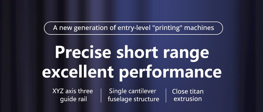KINGROON KP3S Pro S1 3D Printer, Direct Extruder, 100mm/s Max Printing Speed, Mute Printing, 32-bit Motherboard, Resume Printing, Pre-Assembly, 200*200*200mm