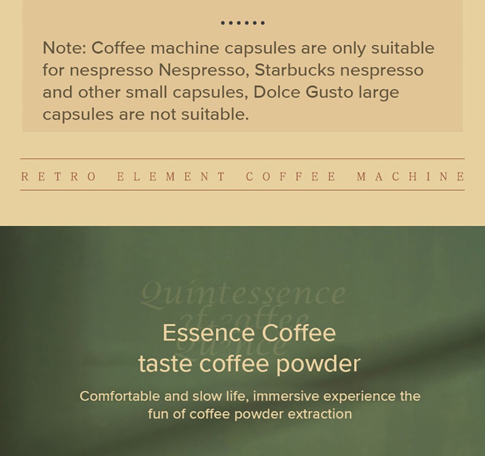 KONKA KCF-CS3 Espresso Coffee Machine, 20Bar Pressure, 1.2L Water Tank, Steam Milk Froth, Touch Control, Compatible with Coffee Powder and Capsule, EU Plug - Green