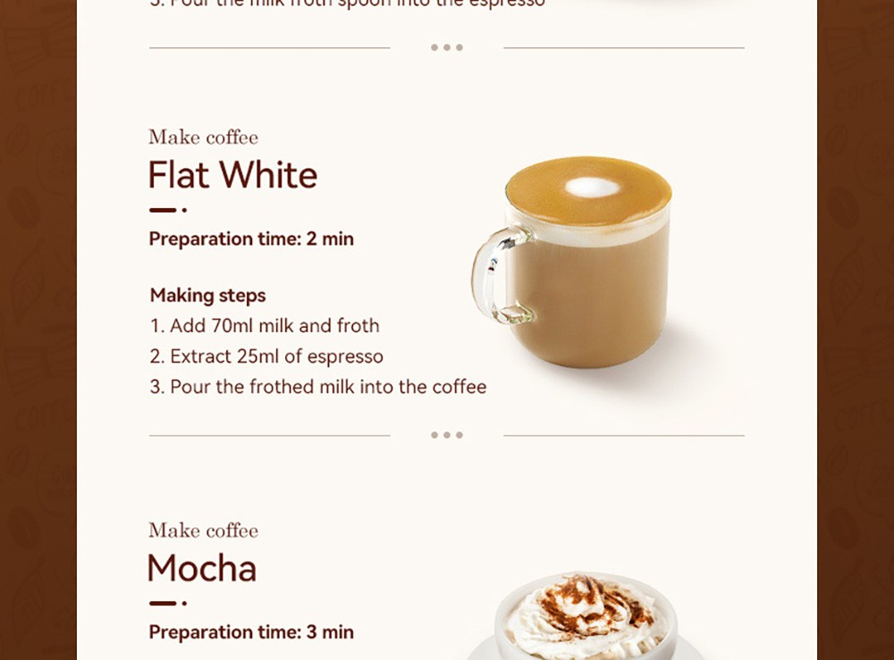 KONKA KKFJ-1203Y Espresso Coffee Machine, 20Bar Pressure, 1.2L Water Tank, Steam Milk Froth, with Temperature Dial, EU Plug - White