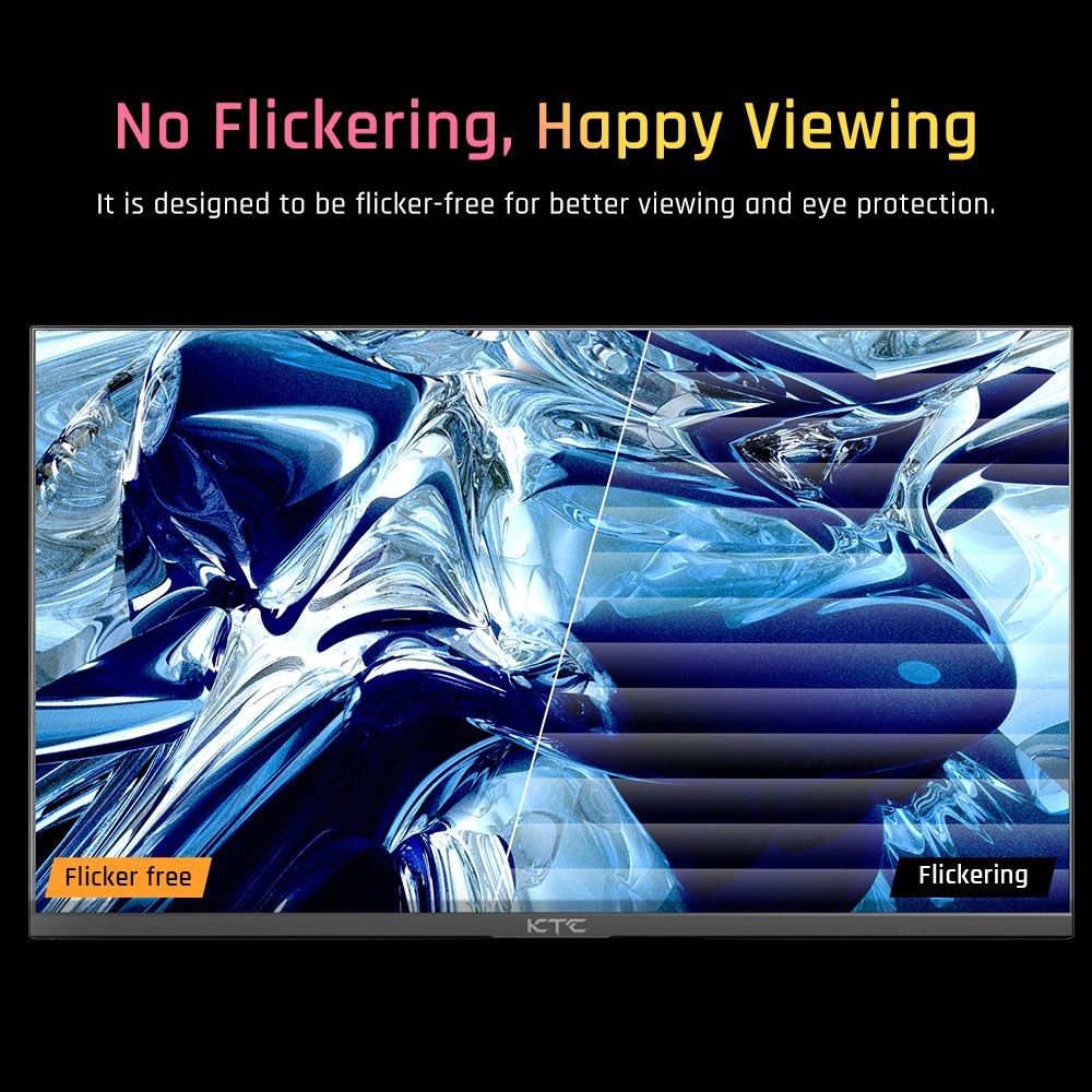 Refurbished KTC M27T20 Gaming Monitor 27 inch 2560x1440 QHD 165Hz Mini LED HVA 3ms Response Time HDMI2.0 DP1.4 Type-C USB KVM