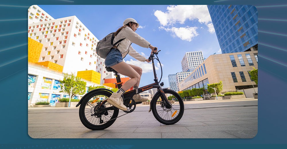 KuKirin V2 City E-bike Foldable 20'' Pneumatiky 36V 7.5Ah Vymeniteľná batéria 430W Motor 25km/h Max. rýchlosť 120kg zaťaženie