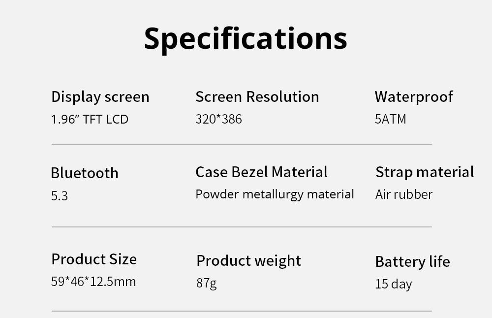 LOKMAT Ocean Max Sport Smartwatch Fitness Tracker Heart Rate, Blood Oxygen Monitor, Bluetooth 5.3 - Red