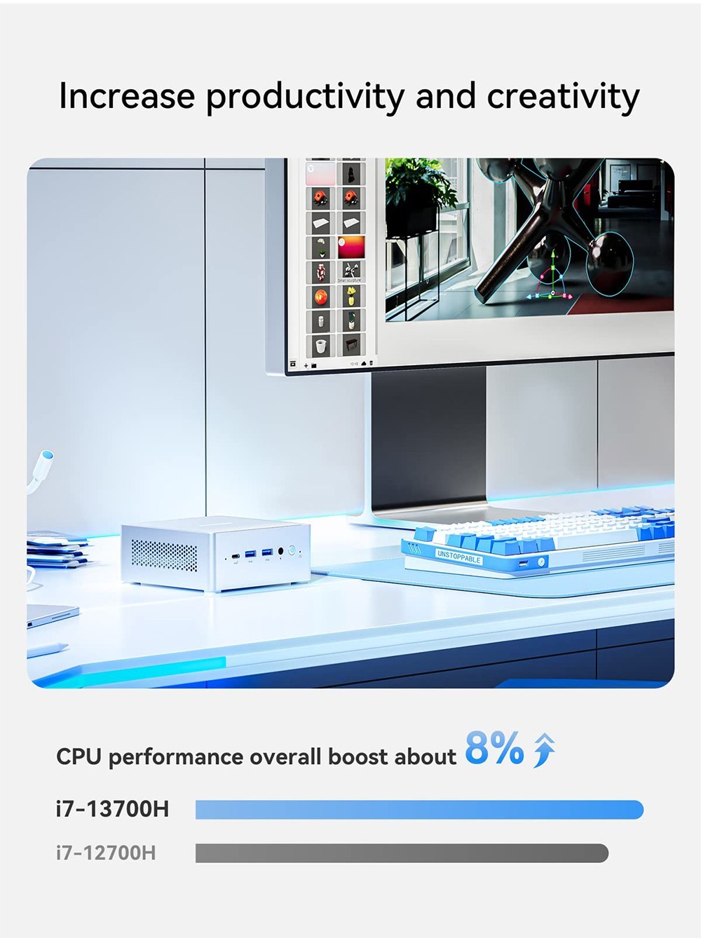 MINISFORUM NPB5 Mini PC Intel Core i5-13500H, 16GB DDR5 512GB SSD, HDMI (4K@60Hz) &times;2, USB4 (8K@60Hz)&times;2, Windows 11 Pro