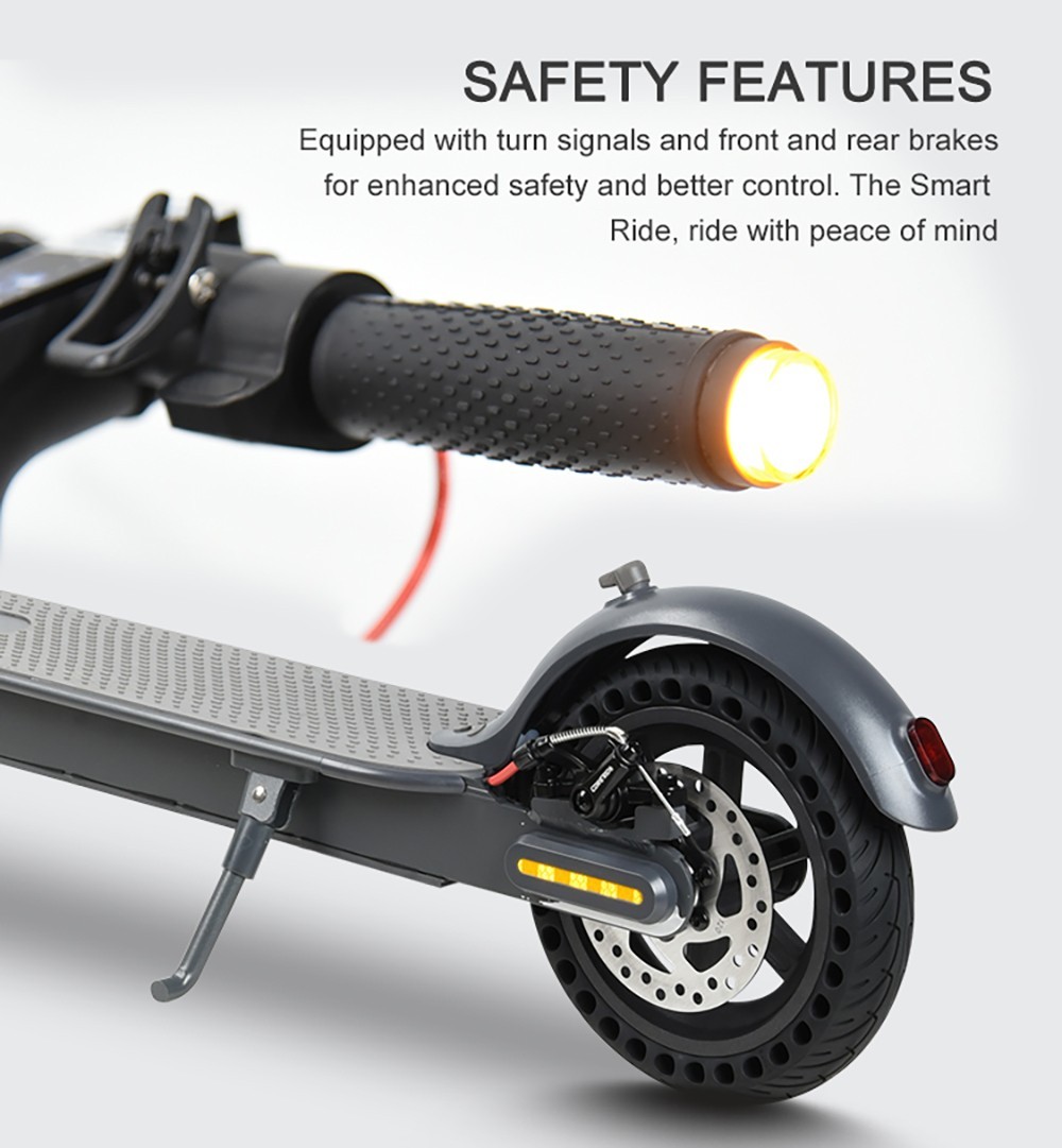 MK083 Electric Scooter 8.5in Tire 36V 350W Motor 25km/h Max Speed 10.4Ah Battery 25km-30km Range 120kg Load APP Control