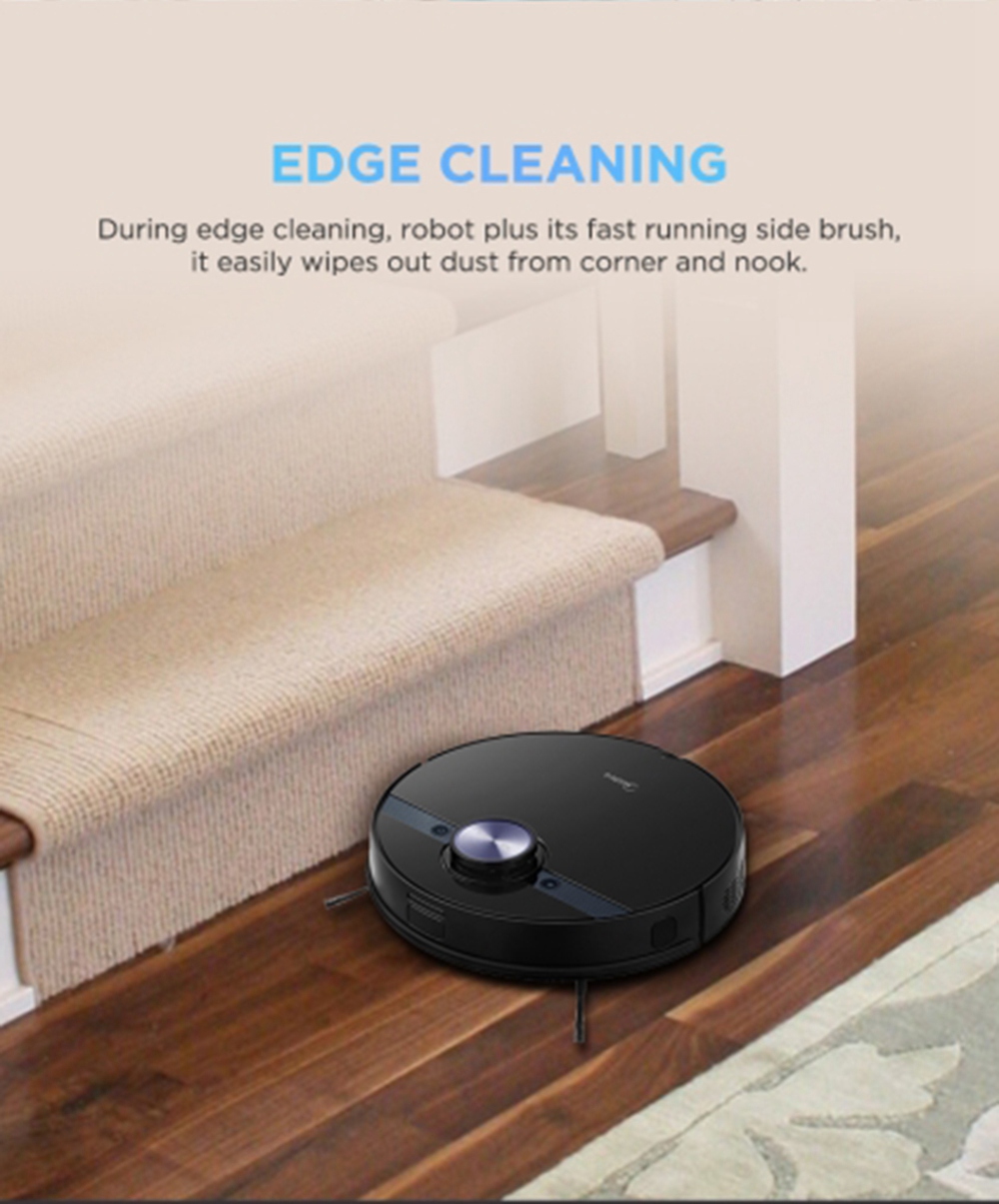 Refurbished Midea M7 Robot Vacuum Cleaner 2 in 1 Sweeping and Mopping 4000Pa Cyclone Suction LDS Smart Navigation Electronic Water Tank 450ml Dust Box APP Control - White