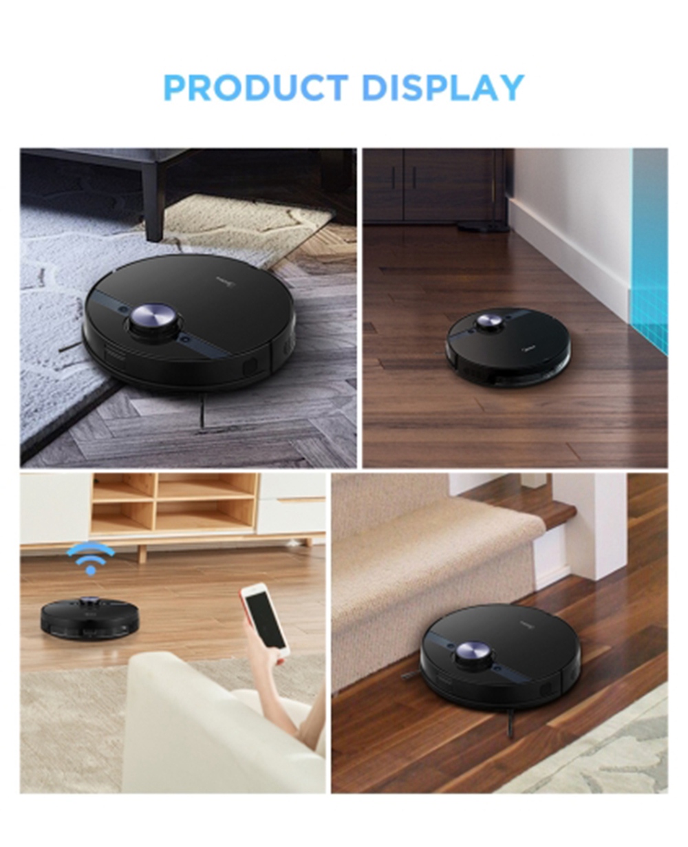 Refurbished Midea M7 Robot Vacuum Cleaner 2 in 1 Sweeping and Mopping 4000Pa Cyclone Suction LDS Smart Navigation Electronic Water Tank 450ml Dust Box APP Control - White