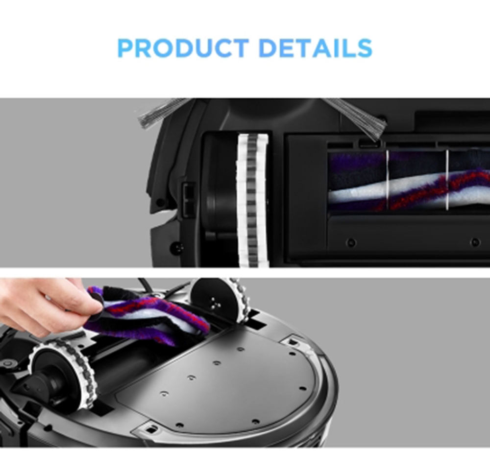 Refurbished Midea M7 Robot Vacuum Cleaner 2 in 1 Sweeping and Mopping 4000Pa Cyclone Suction LDS Smart Navigation Electronic Water Tank 450ml Dust Box APP Control - White