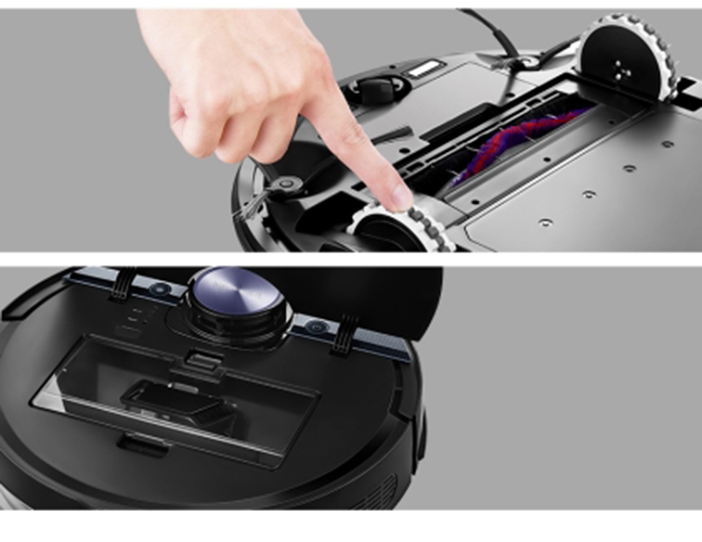 Refurbished Midea M7 Robot Vacuum Cleaner 2 in 1 Sweeping and Mopping 4000Pa Cyclone Suction LDS Smart Navigation Electronic Water Tank 450ml Dust Box APP Control - White