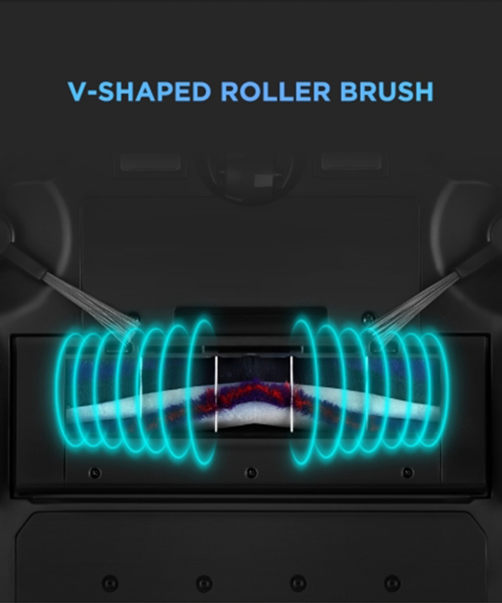 Refurbished Midea M7 Robot Vacuum Cleaner 2 in 1 Sweeping and Mopping 4000Pa Cyclone Suction LDS Smart Navigation Electronic Water Tank 450ml Dust Box APP Control - White