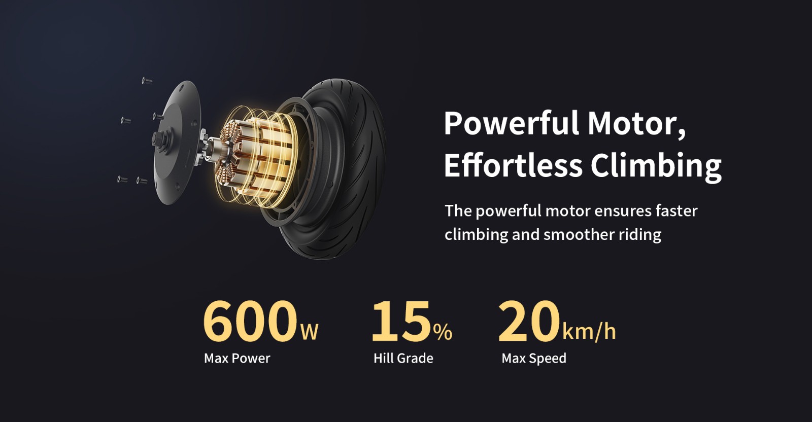 NAVEE V40 Electric Scooter Foldable 600W Max Power 40km Max Range 10'' Pneumatic Tires with AirTag Holder LED Display