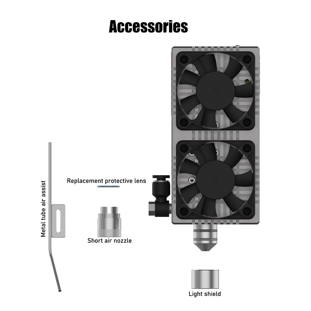 NEJE E80 24W laserový modul s pevným zaostrením, 0,06x0.06mm ohnisko