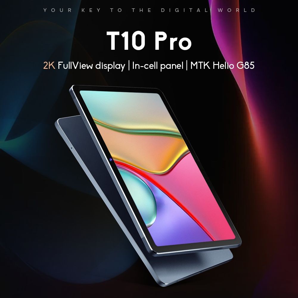 Ninkear T10 Pro Tablet 10.36in 2K IPS Full HD MT6769 Processor 2.0GHz 8-core, 6GB RAM 128GB ROM, Google Android 12 EU - Blue