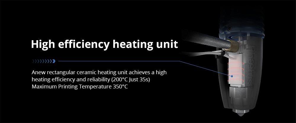 Phaetus Rapido 2 Plus UHF Hotend, 350 Celsius Max Printing Temperature, Compatible with Thermoplastic Filaments and Composite Materials