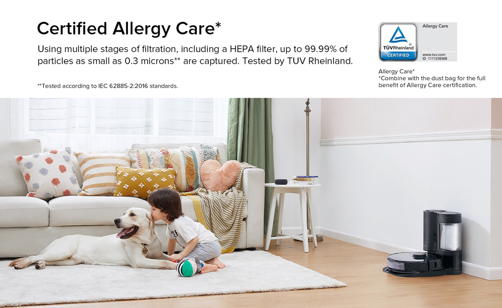 Refurbished Roborock Auto-Empty Dock for Roborock S7/S7 MaxV Automatic Suction Station Intelligent Dust Collection Constant Suction Power 1.8L Dust Bag Support  Allergy Care Works with Dustbag or Cyclone - Black