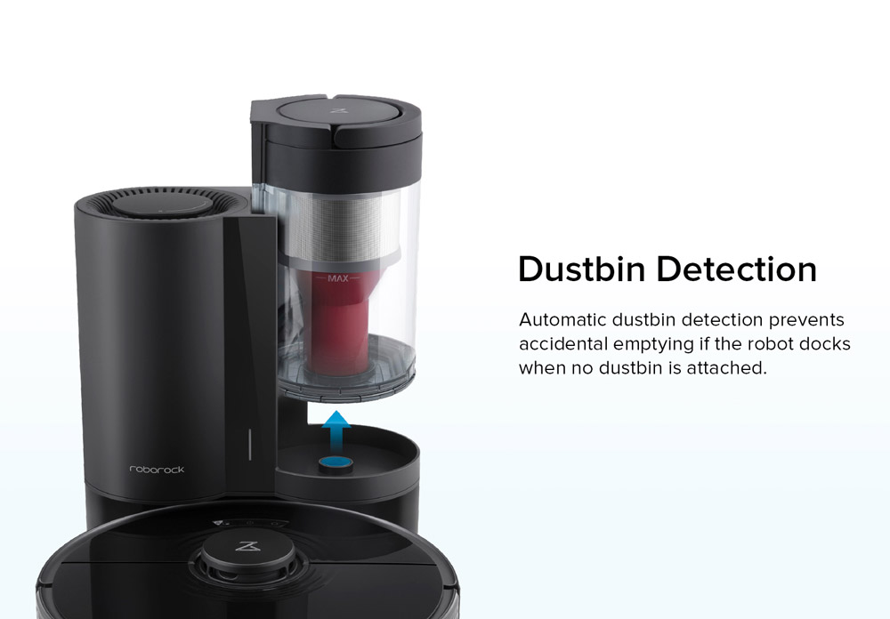 Refurbished Roborock Auto-Empty Dock for Roborock S7/S7 MaxV Automatic Suction Station Intelligent Dust Collection Constant Suction Power 1.8L Dust Bag Support  Allergy Care Works with Dustbag or Cyclone - Black