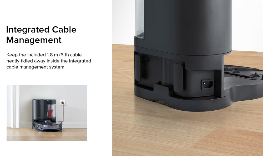 Refurbished Roborock Auto-Empty Dock for Roborock S7/S7 MaxV Automatic Suction Station Intelligent Dust Collection Constant Suction Power 1.8L Dust Bag Support  Allergy Care Works with Dustbag or Cyclone - Black