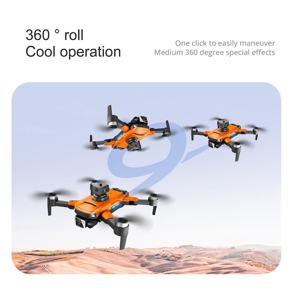 S99 Max RC Drone Dual 4K HD WiFi FPV 2.4GHz 4-Sided Obstacle Avoidance With Light 2 Batteries - Orange