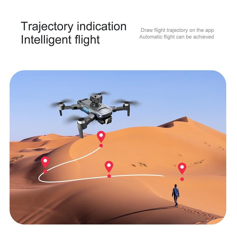 S99 Max RC Drone Dual 4K HD WiFi FPV 2.4GHz 4-Sided Obstacle Avoidance With Light 2 Batteries - Orange