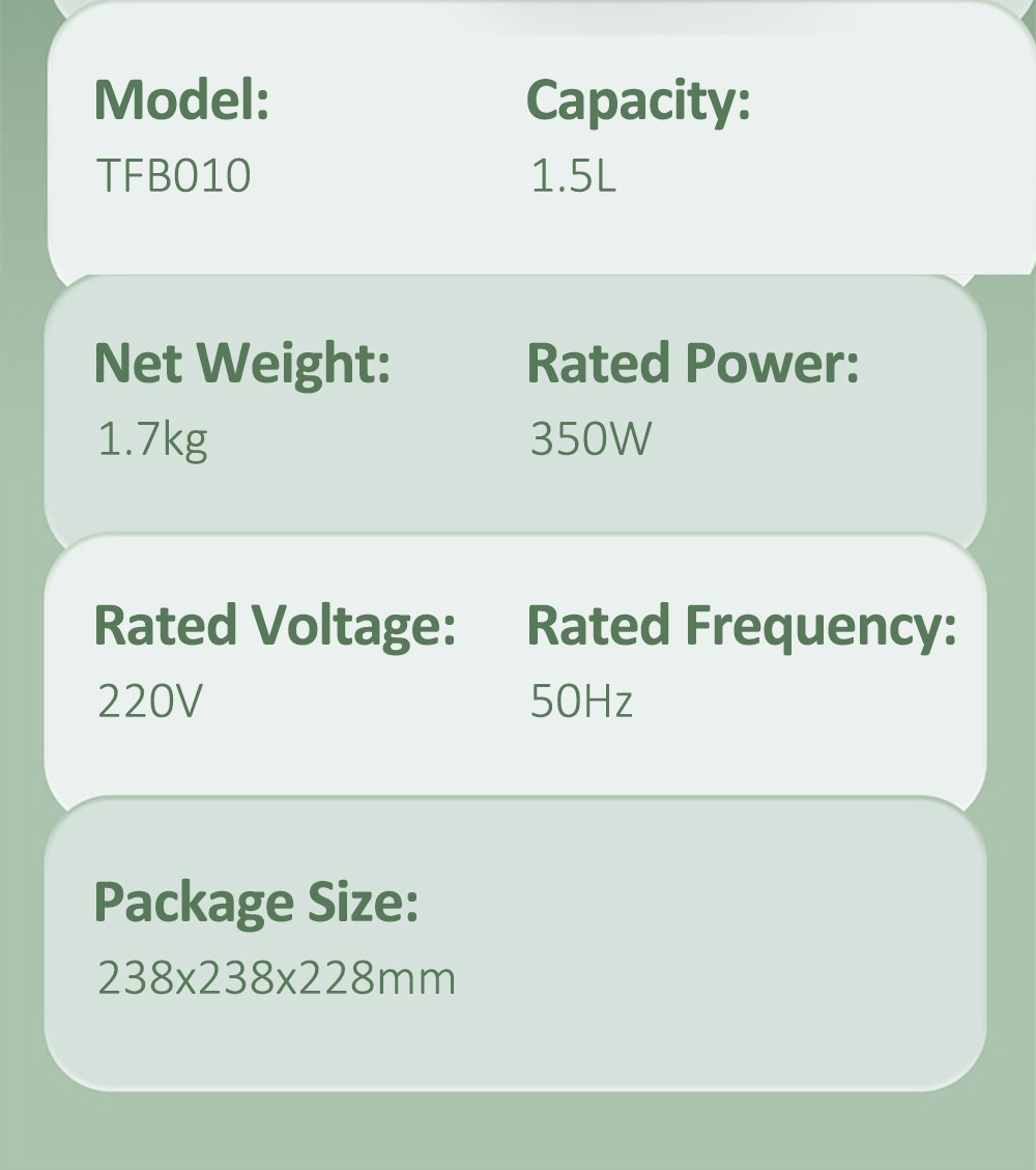 TOKIT Mini Rice Cooker, 1.5L Capacity for 1-3 People, Ceramic Coated Non-Stick Inner - Green