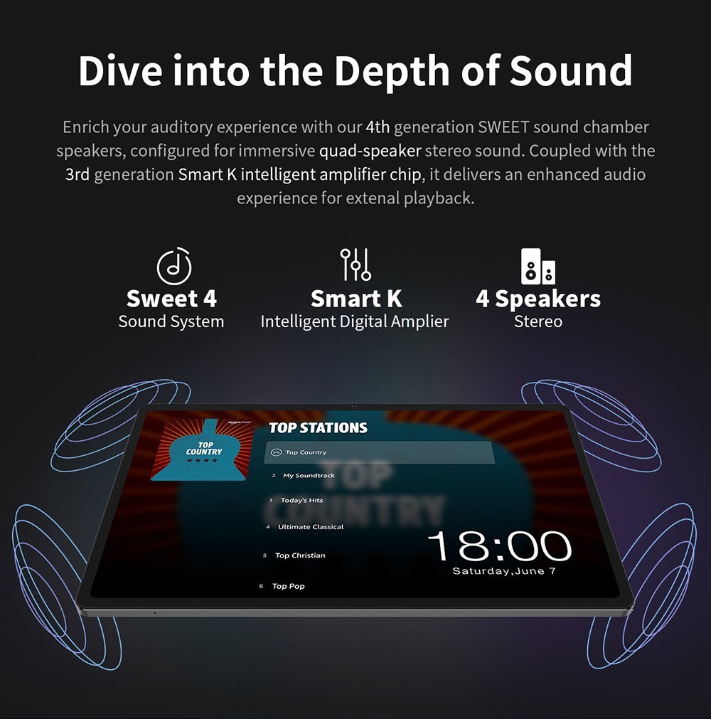 Teclast T40 Air 4G Tablet 10.4inch 2K Display Unisoc T616 Octa-core Processor 8GB RAM 256GB ROM Android 13 5G WiFi - US