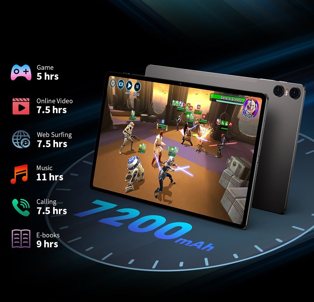 Teclast T40 Air 4G Tablet 10.4inch 2K Display Unisoc T616 Octa-core Processor 8GB RAM 256GB ROM Android 13 5G WiFi - US