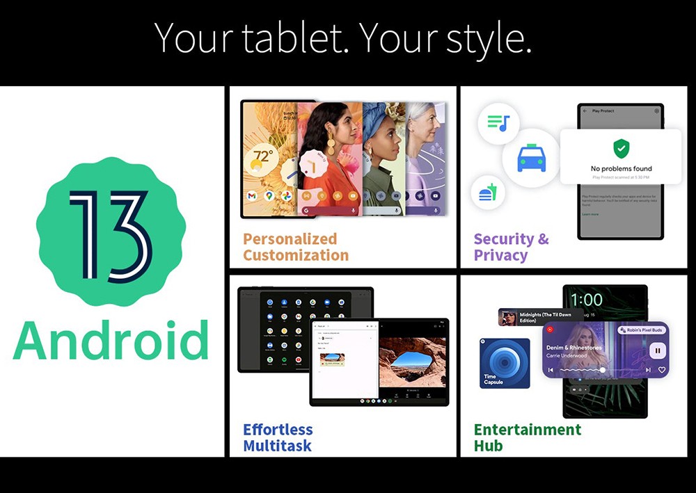 Teclast T40 Air 4G Tablet 10.4inch 2K Display Unisoc T616 Octa-core Processor 8GB RAM 256GB ROM Android 13 5G WiFi - US