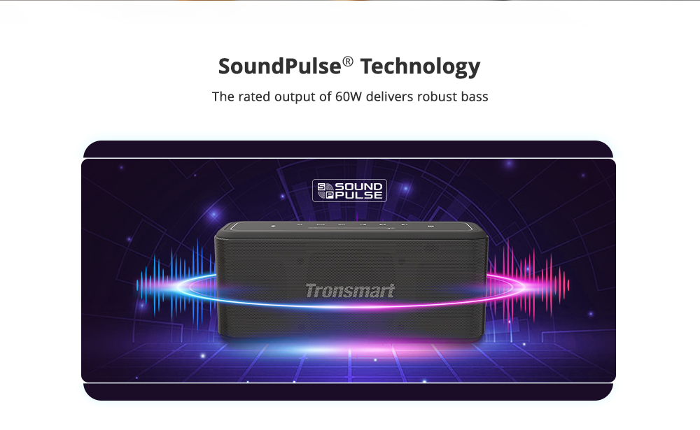 Refurbished Tronsmart Mega Pro 60W Home Bluetooth Speaker Black