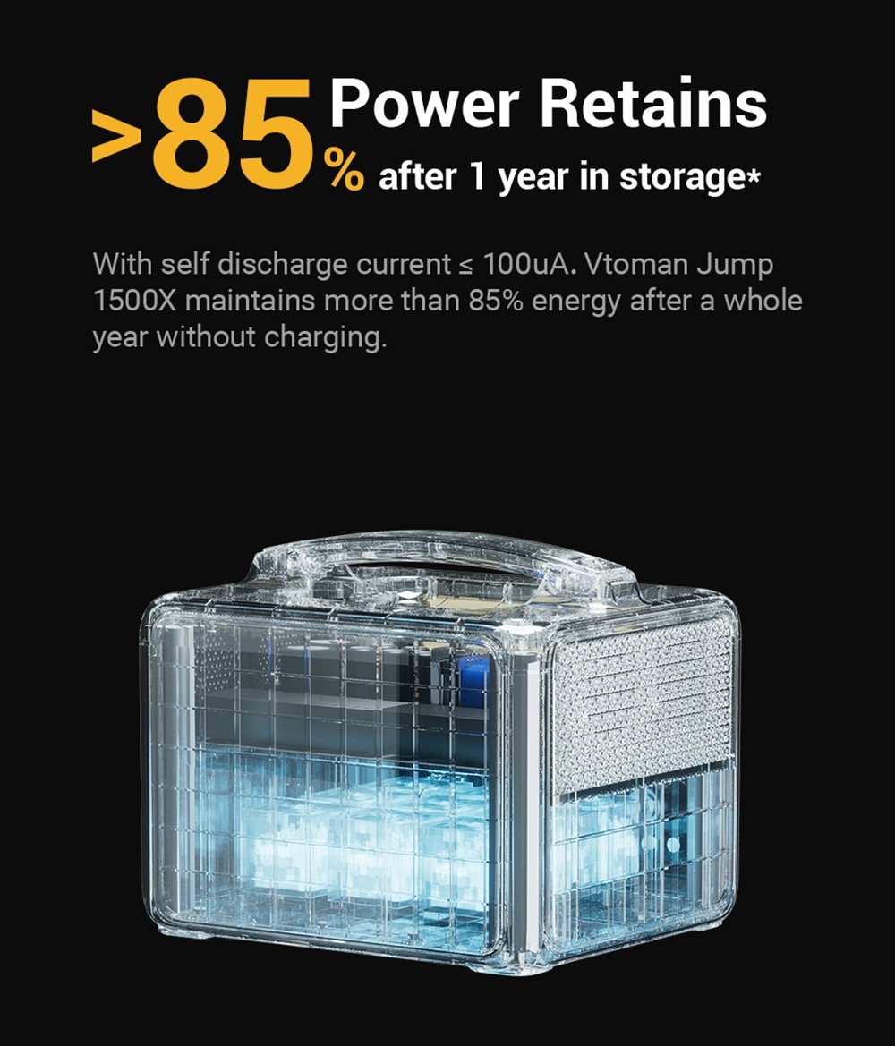 Centrale électrique portable VTOMAN Jump 600, générateur solaire à batterie LiFePO4 640 Wh, prises secteur à onde sinusoïdale pure 600 W, 9 ports, lumière LED 12 W