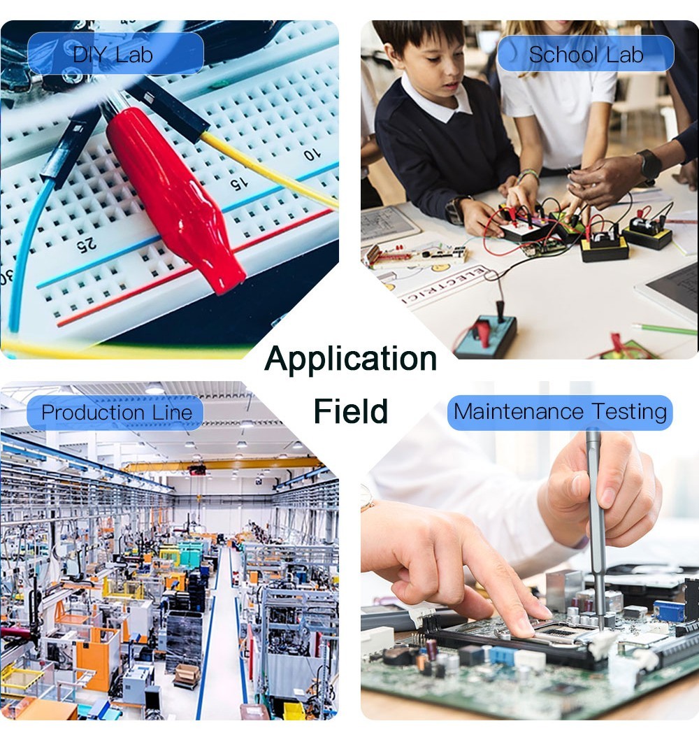 WANPTEK TPS3010 Adjustable Regulated DC Power Supply, 30V 10A, Encoder Adjustment, USB Type-C Fast Charge, 4-Digit Display, Low Noise, A/V Switching, Cooling Fan Black - EU Plug