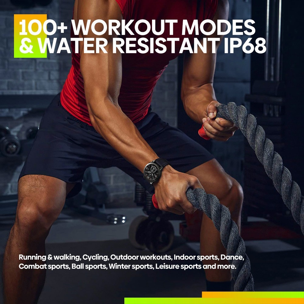 Zeblaze Ares 3 Pro Voice Calling Smartwatch 1.43in Ultra HD AMOLED Display Heart Rate SpO2 Blood Pressure Monitor - Grey