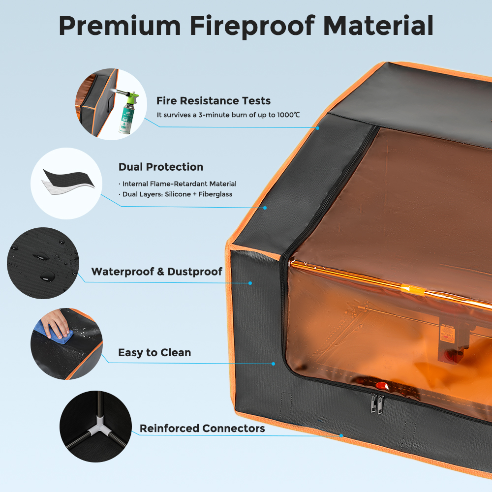 Mecpow FC1 Laser Engraver Enclosure 700x700x460mm