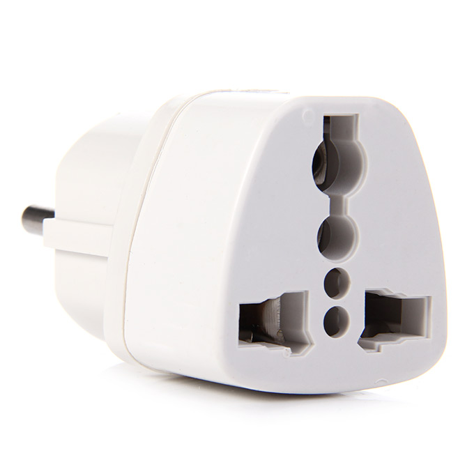 Refurbished Universal Adapter UK US AU to EU AC Power Socket Plug Travel Adapter Converter Charger