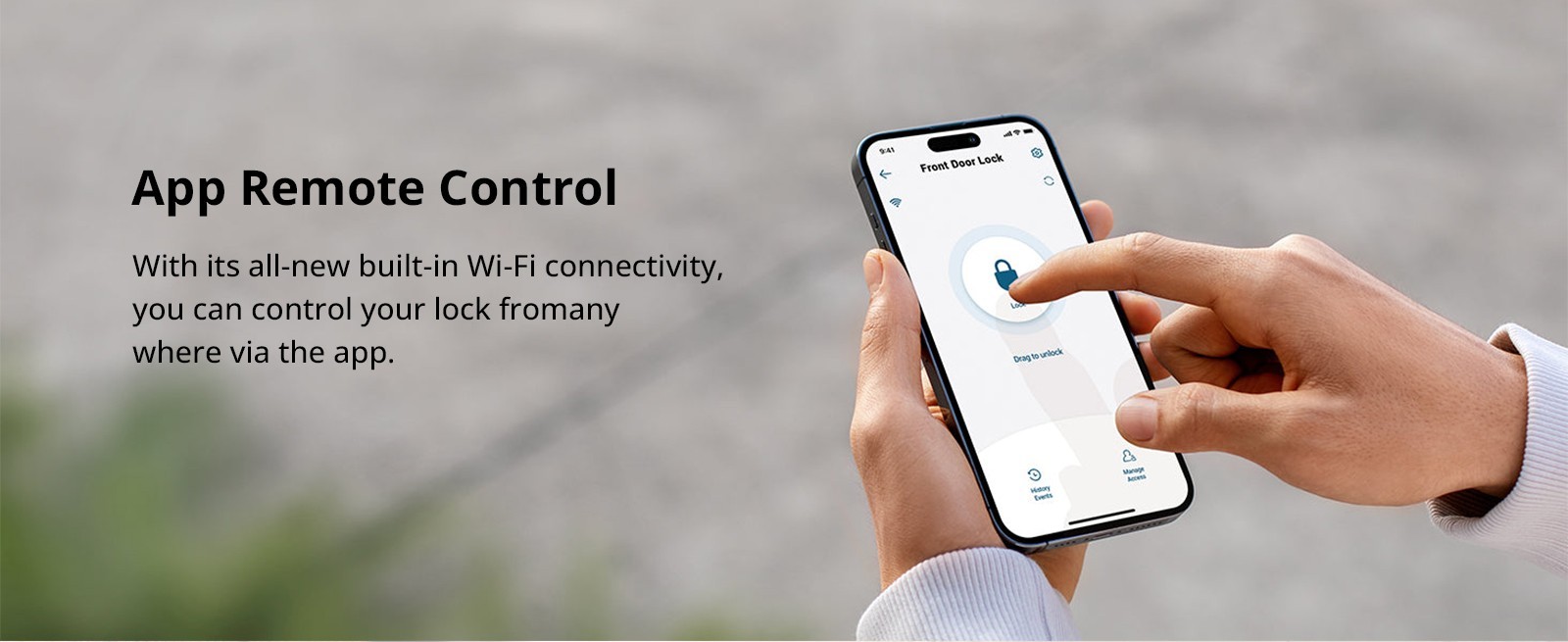 eufy C210 Smart Lock, Keypad/Key Unlock, Anti-Peep Passcode, App/Voice Control