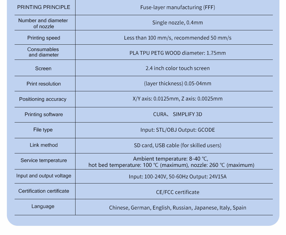 KINGROON KP3S Pro S1 3D Printer, Direct Extruder, 100mm/s Max Printing Speed, Mute Printing, 32-bit Motherboard, Resume Printing, Pre-Assembly, 200*200*200mm