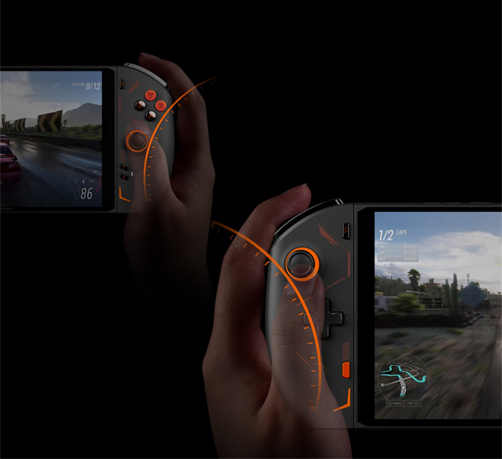 One Netbook OneXPlayer 2 Pro 5 in 1 Handheld Gaming PC 8.4'' 2K IPS Screen AMD Ryzen 7 7840U 32GB LPDDR5 RAM 2TB M.2 Windows 11 US - Black