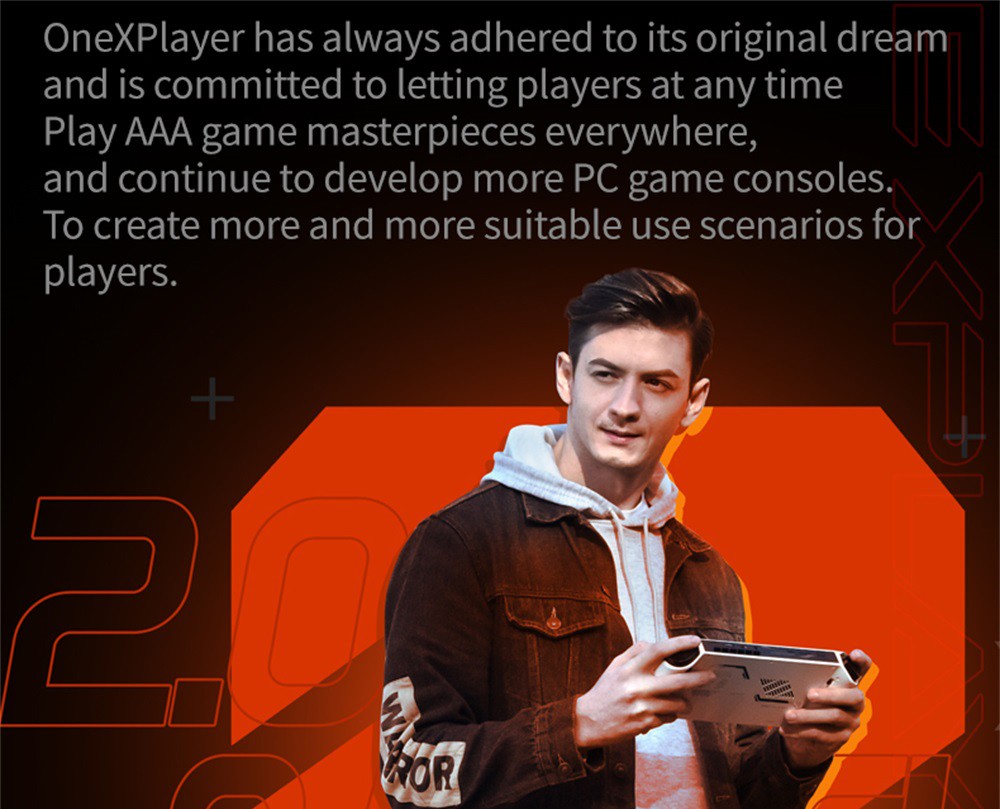 One Netbook OneXPlayer 2 Pro 5 in 1 Handheld Gaming PC 8.4'' 2K IPS Screen AMD Ryzen 7 7840U 32GB LPDDR5 RAM 1TB M.2 Windows 11 EU - Black