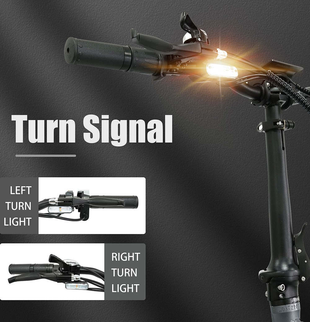 CMACEWHEEL GW20 Electric Bike 20*4.0'' Inch Fat Tires 750W Motor 45Km/h Max Speed 60N.m 48V 17Ah Battery 110KM Range 150KG Max Load with Turning Lights