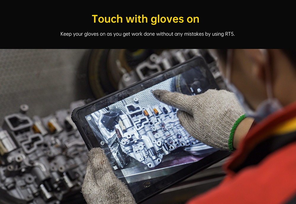 OUKITEL RT5 Rugged Android 13 Tablet, 10.1 Inch 1920x1200 FHD, MTK MT8788 Octa Core 2.0GHz, 14GB RAM 256GB ROM, 16MP Front&Rear Camera, Dual 4G SIM, GPS/GALILEO/GLONASS, Wi-Fi BT TF, 11000mAh Battery 33W Fast Charging, Water/Dust/Shock-proof - Black