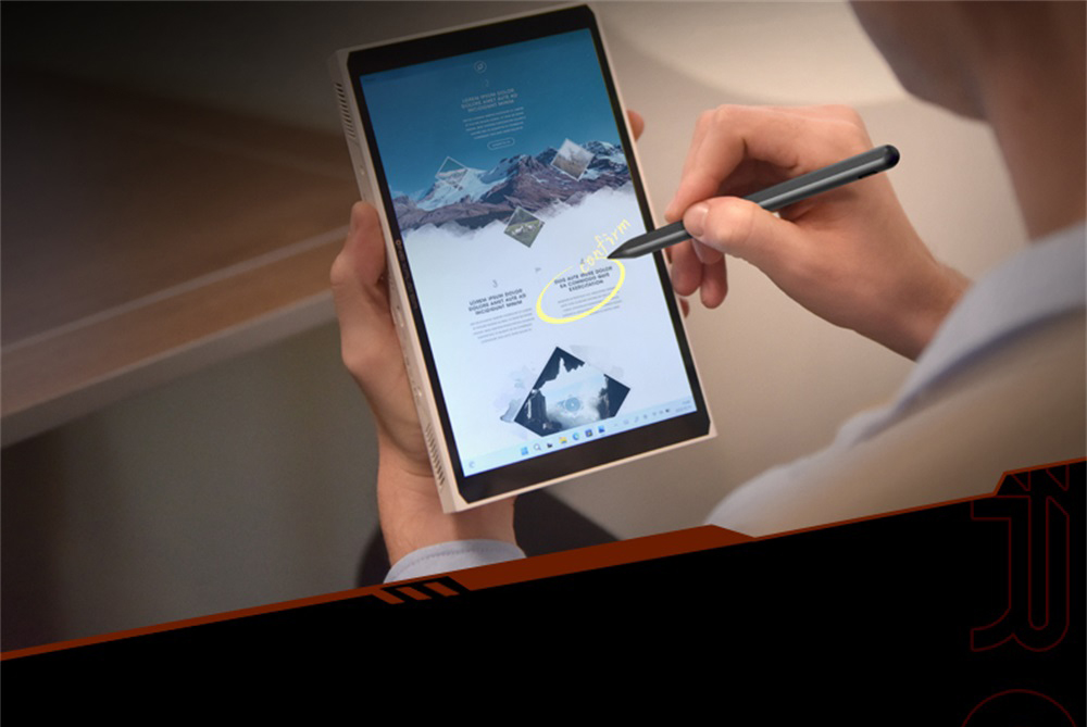 One Netbook OneXPlayer 2 Pro 5 in 1 Handheld Gaming PC 8.4'' 2K IPS Screen AMD Ryzen 7 7840U 32GB LPDDR5 1TB RAM M.2 Windows 11 US - Black