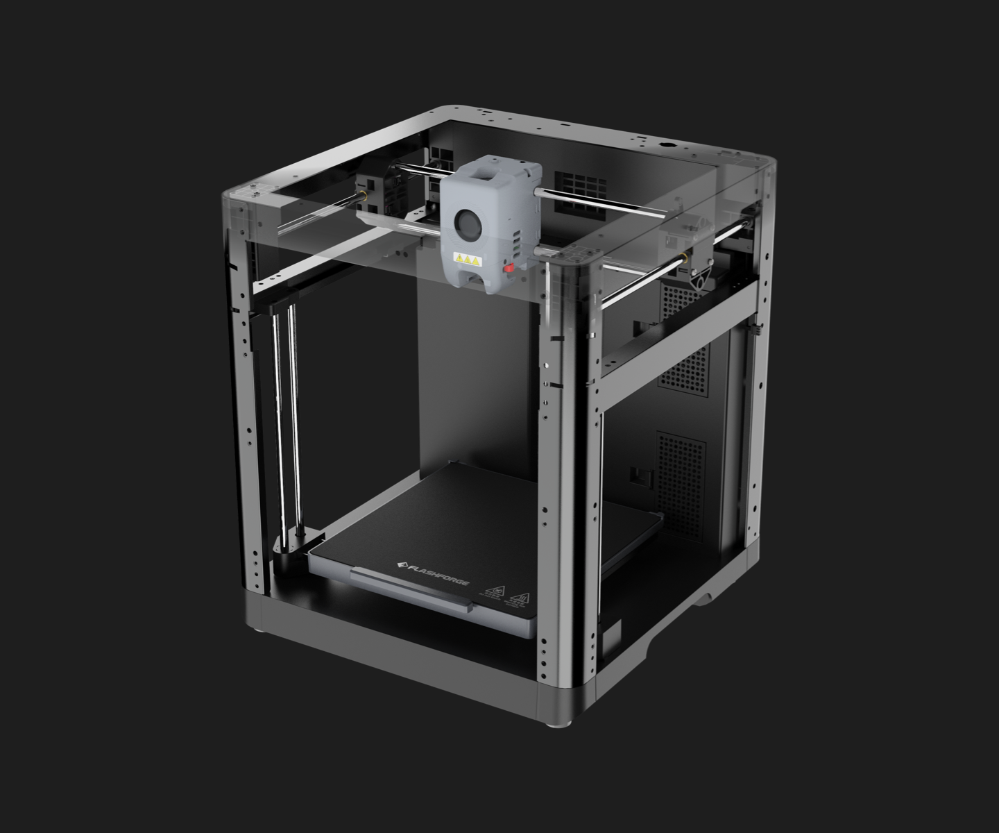 3D tlačiareň Flashforge Adventurer 5M, automatické vyrovnávanie, maximálna rýchlosť šprintu 600 mm/s, pripomienkovač vyčerpania vlákna, obnovenie straty napájania, 4,3-palcový dotykový LCD displej, pripojenie WiFi, 220x220x220 mm