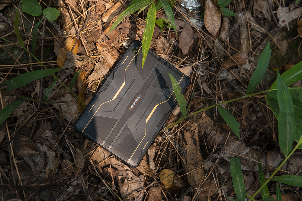 OUKITEL RT5 Rugged Android 13 Tablet, 10.1 Inch 1920x1200 FHD, MTK MT8788 Octa Core 2.0GHz, 14GB RAM 256GB ROM, 16MP Front&Rear Camera, Dual 4G SIM, GPS/GALILEO/GLONASS, Wi-Fi BT TF, 11000mAh Battery 33W Fast Charging, Water/Dust/Shock-proof - Black