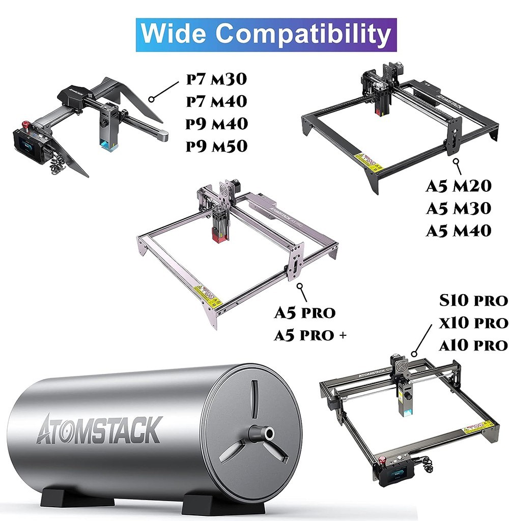 ATOMSTACk F30 Air Assist Kit, 10-30L/Min nastaviteľný prietok vzduchu