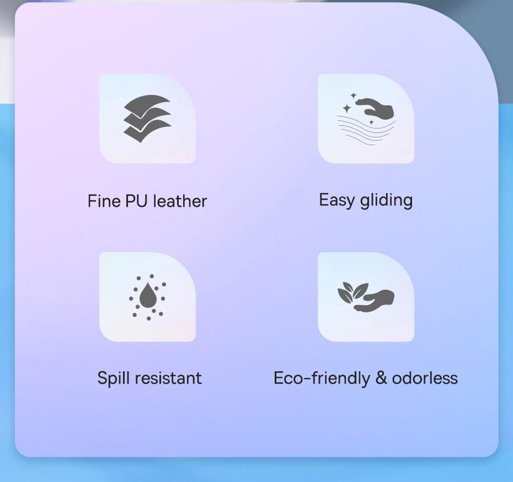 Baseus Mouse Pad PU Leather Waterproof Spill, Scratch Resistant - Pink