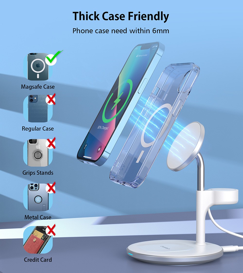 Choetech T585-F 3 in 1 Magnetic Wireless Charging Stand