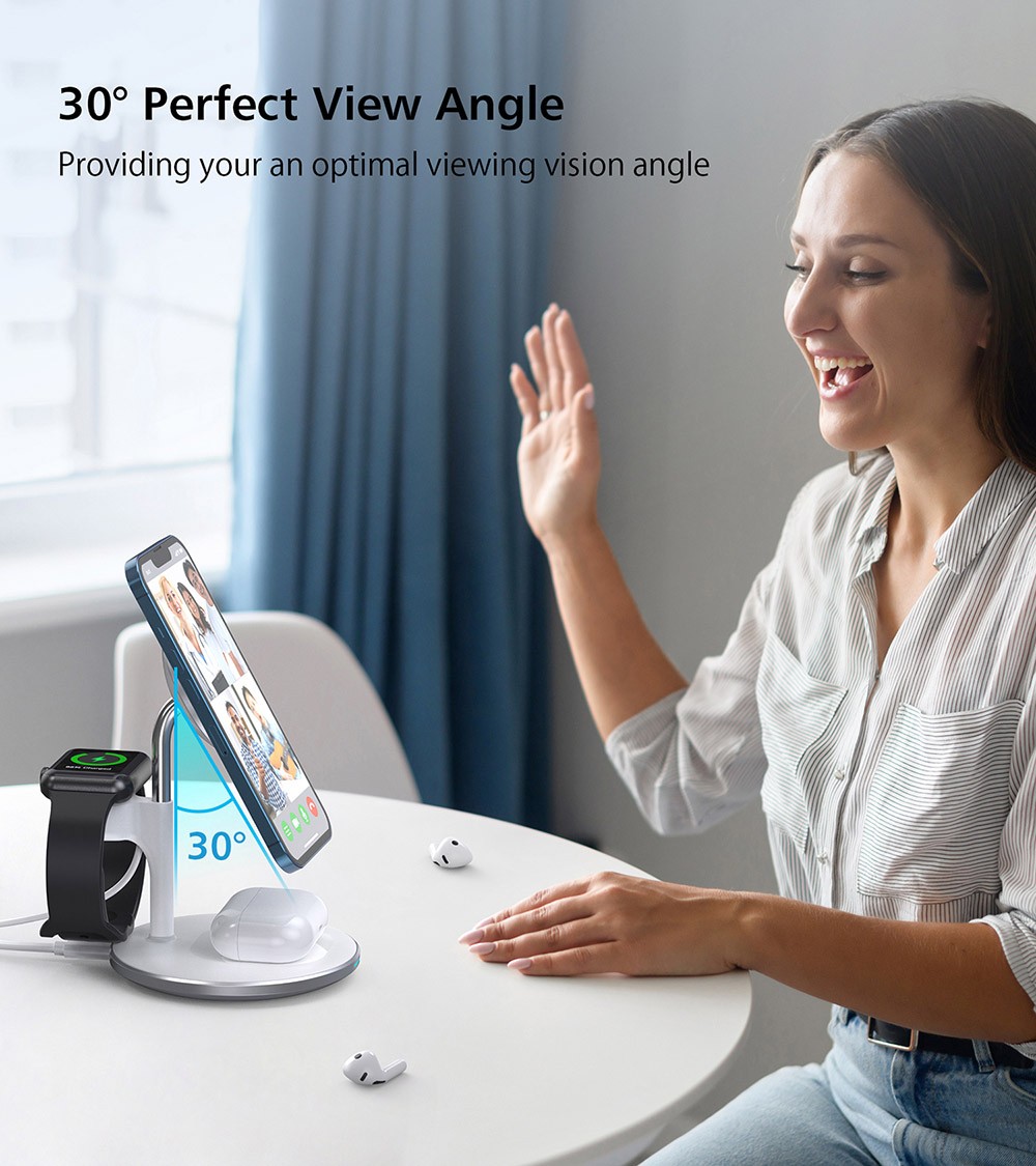 Choetech T585-F 3 in 1 Magnetic Wireless Charging Stand