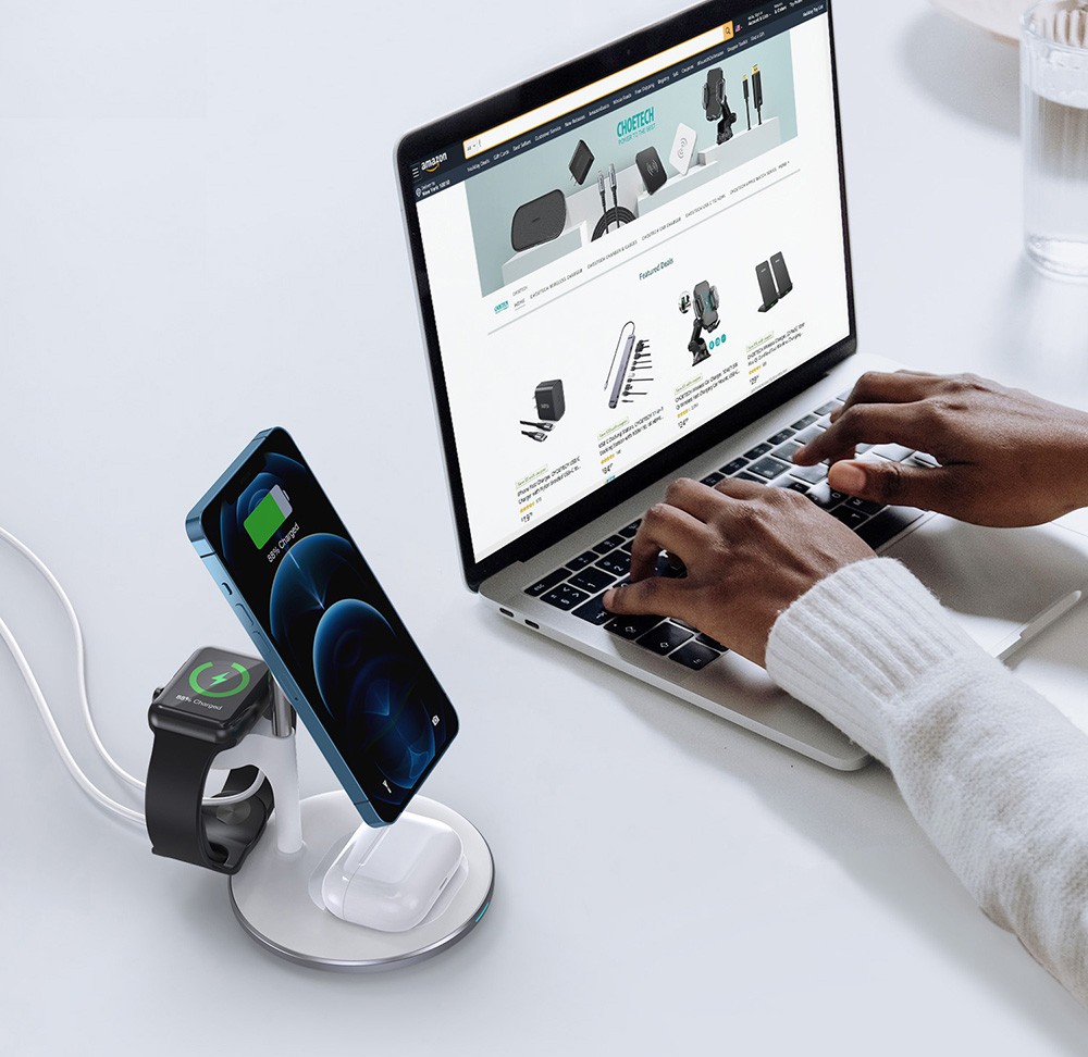 Choetech T585-F 3 in 1 Magnetic Wireless Charging Stand